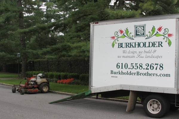 Burkholder - Residential Landscape Service truck