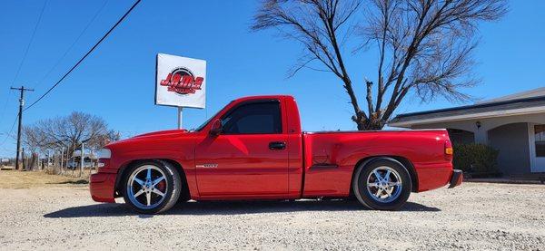 99 GMC Sierra custom installed leather electric seats