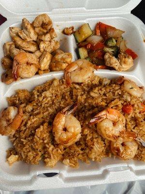 Hibachi Chicken add shrimp