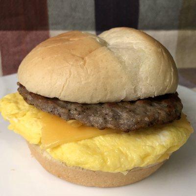 Sausage,egg and cheese sandwich