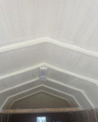 Spray foam insulation