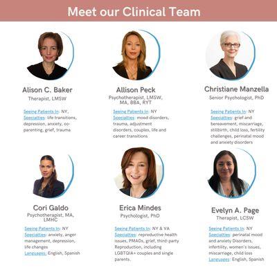 Meet our group of therapists!