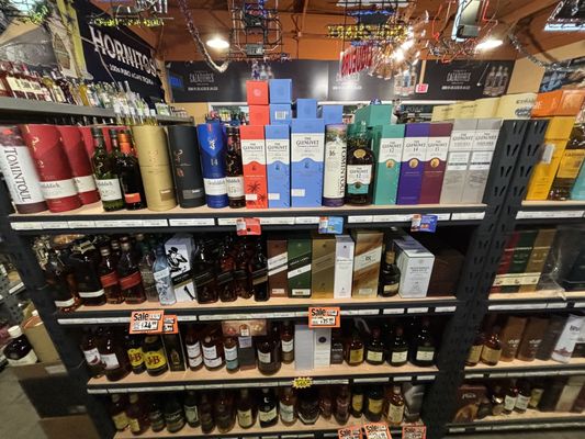 Just a small amount of their Scotch section(s).