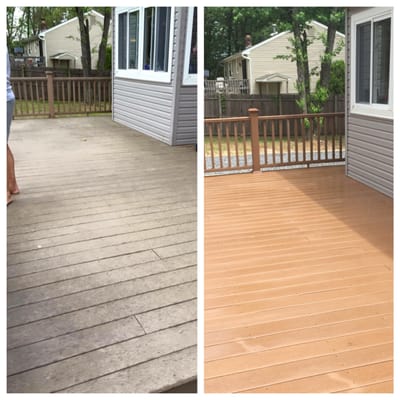 Soft wash composite decking!