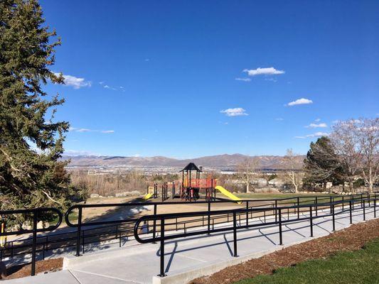 Small playground from the grassy field