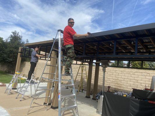 I do assembling gazebos