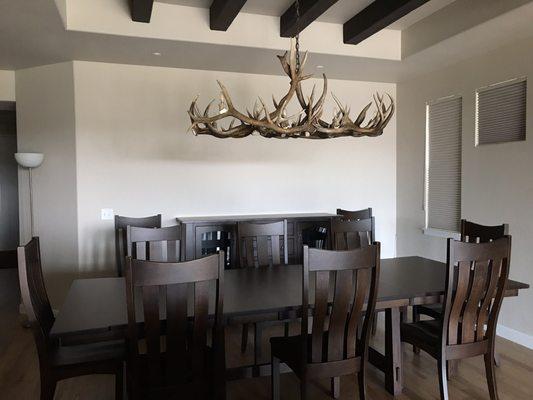 Antler chandelier