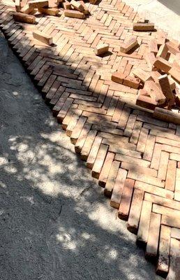 Chicago Brick driveway installation