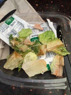 Lots of brown lettuce in my salad :(.  My husband &I spent $31 for 2 such salads and 2 coffees: disgraceful!