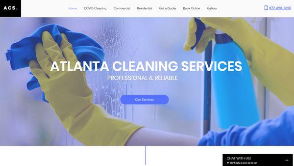 Atlcleaningcompany.com  web design