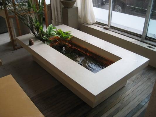 Concrete water garden