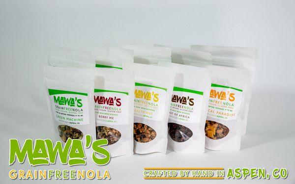 Five Delicious Varieties of GrainFreeNola: Gluten-Free, Vegan, Paleo Granola - Organic and All Natural Ingredients