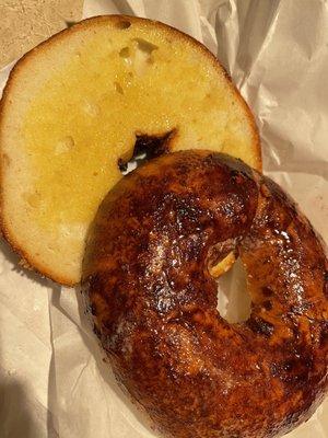 Cinnamon Sugar Butter Bagel