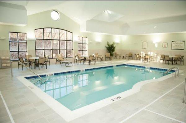 Our indoor, heated, salt water pool, in Montgomeryville.