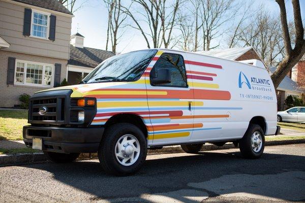 Atlantic Broadband service van