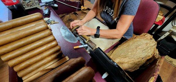 Hand rolled cigars