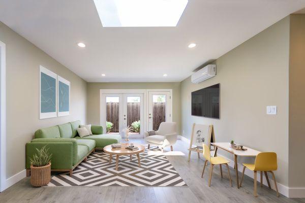 741 Sqft Detached ADU in San Jose (Living Room)