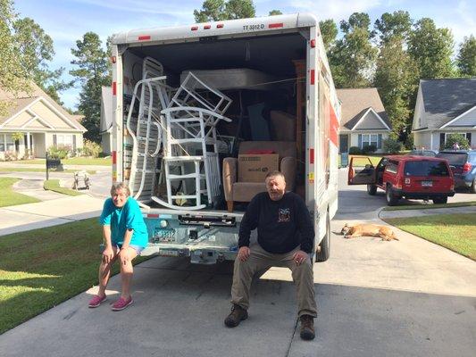 Donnie and Diane with their load