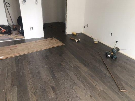 Finish flooring