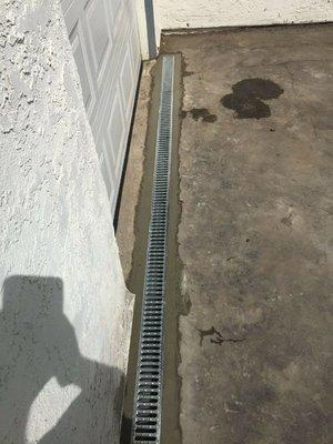 Installed a water drain in midvale