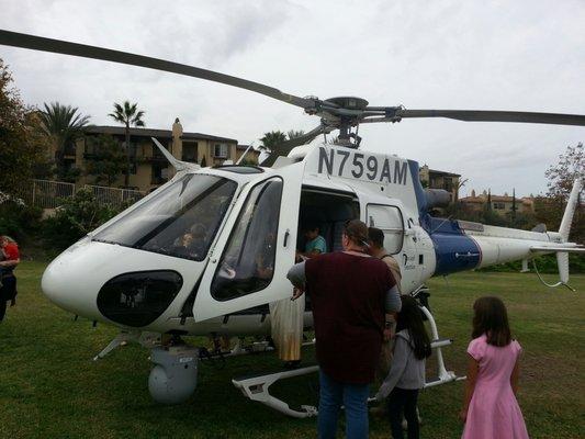 Helicopter used by the border patrol