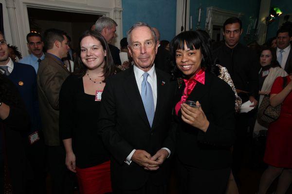 CEO Lishawn Alexander and former Mayor of NYC Michael Bloomberg at City Hall; business consulting, nonprofit, strategic planning, leadership