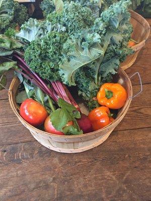 Week 17 CSA basket - one more week to go