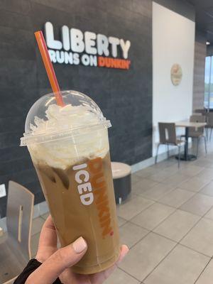 Iced Caramel Coffee (add whipped cream)