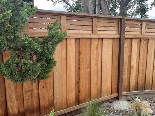 Our beautiful fence pre-stain.