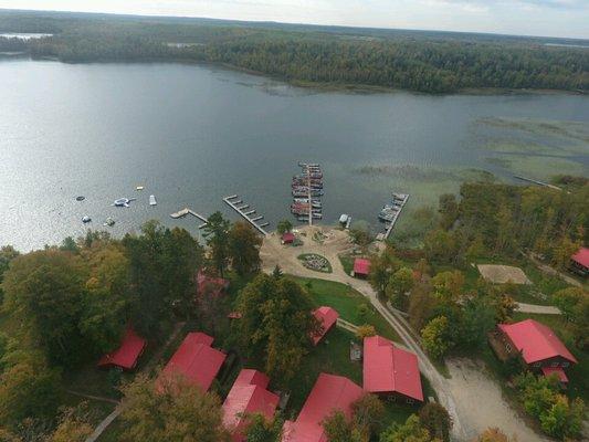 Arcadia Lodge and Big Turtle Lake.