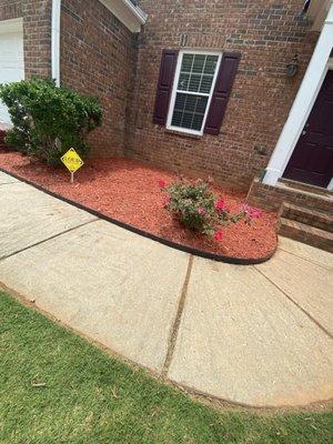 Mulch installation