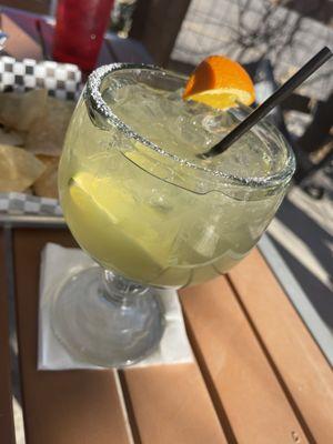 Margarita on rocks w/ sugar rim