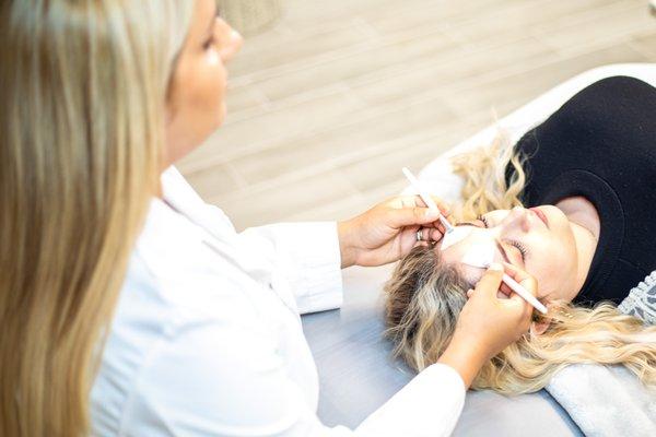 Relaxing facial.