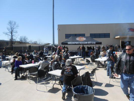 Just kicking this event off!  Check out our events page at www.bossierharley.com