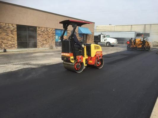 Asphalt  Parking lot job in Arlington Texas.