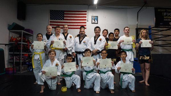 SWAMA Martial Arts belt graduation  February 2017.