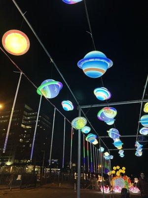 Planets , can also see the water lily/butterfly lights