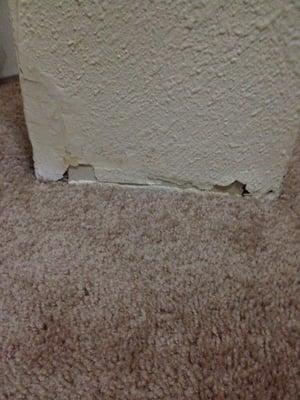 The wall is almost falling apart  and they are asking $900-1800 apartment rent how ridiculous