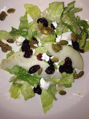 Our fall pear and feta salad