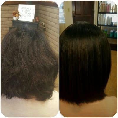 Brazilian Blowout
Before and after