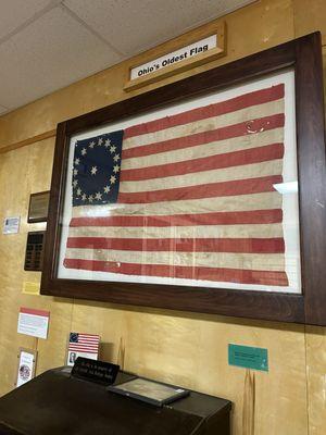 First US flag with Ohio star.