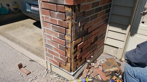 brick chimney repair