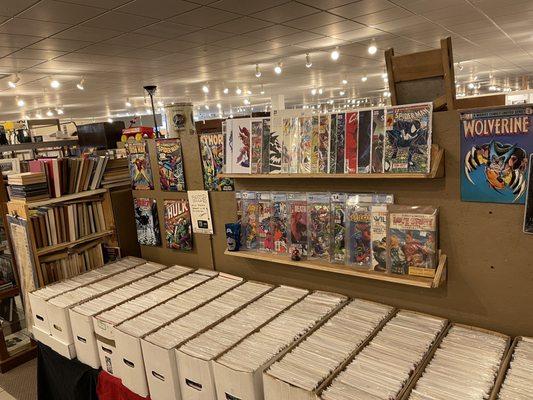 Comic book booth.