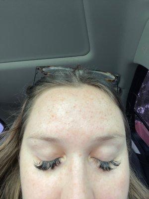 Lashes after 2 weeks.