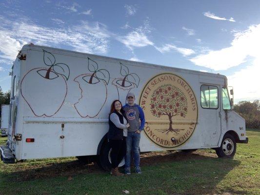 Hand painted historic van