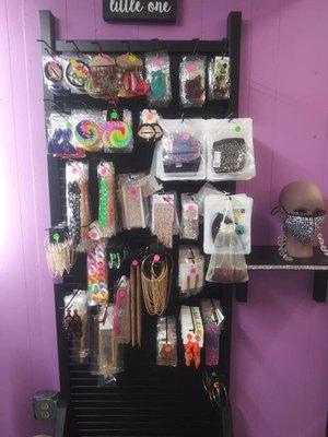 Earrings,bracelets,mask and more