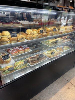 sandwich dessert case