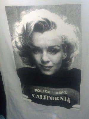 Marilyn Monroe shirt.  Cute...just not in my size.  I'd have to be a small size to fit it.