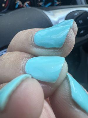 Horrible nail job