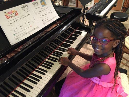 KK loves piano!